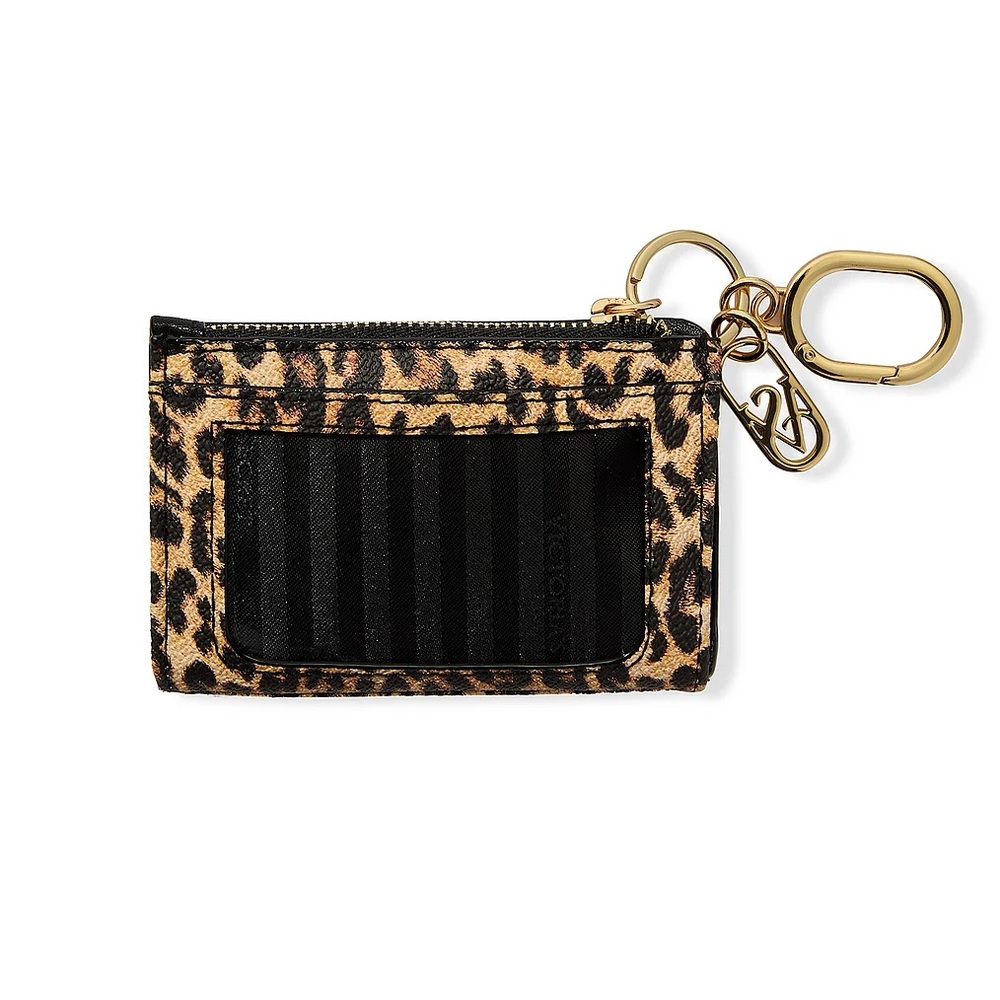 NWT Victoria's Secret Leopard Print Gold Key & Card Holder